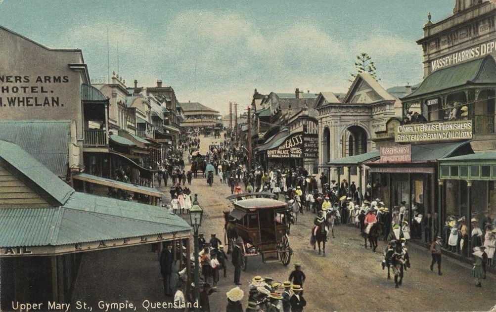 procession going through the street