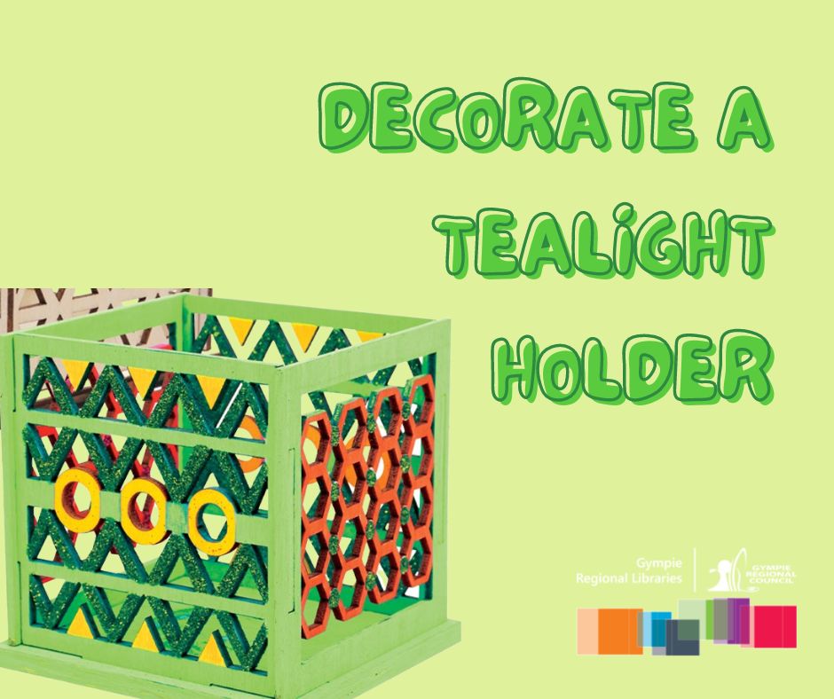 Decorate a tealight holder