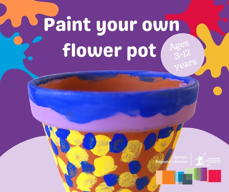 Paint your own flower pot